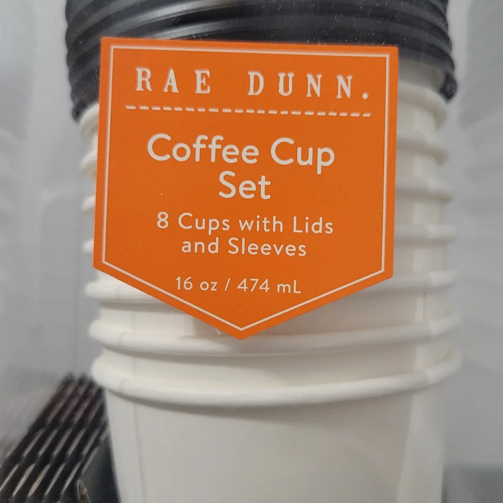 Rae Dunn Spooky Disposable Coffee Cups (Set of 8)